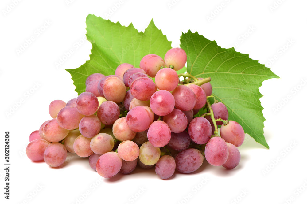Fototapeta premium red grape on white background