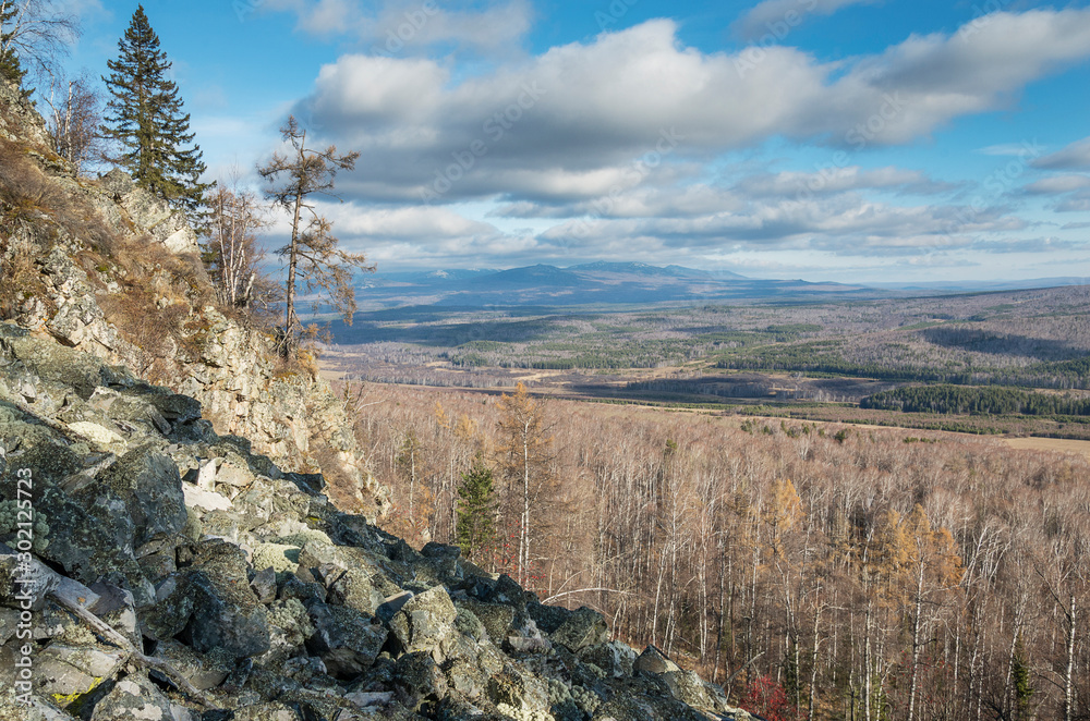 South Urals Autumn Mountains View Of The Avalyak Ridge And Small Avalyak Big Avalyak Arabash Bash Mountains Stock Photo Adobe Stock