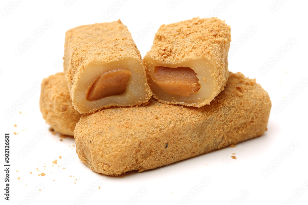 glutinous rice cake on white background glutinous rice cake on white background