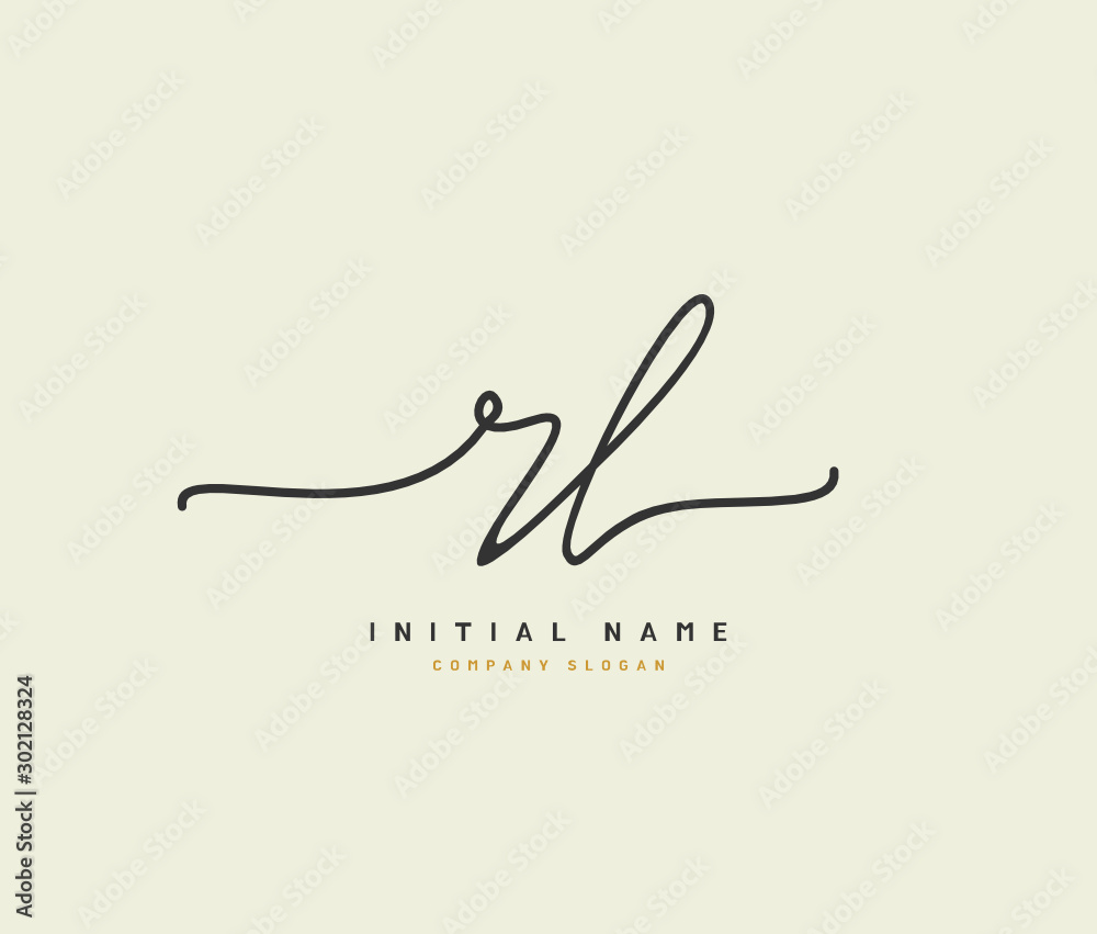 R L RL Beauty vector initial logo, handwriting logo of initial signature, wedding, fashion, jewerly, boutique, floral and botanical with creative template for any company or business. R L RL Beauty vector initial logo, handwriting logo of initial signature, wedding, fashion, jewerly, boutique, floral and botanical with creative template for any company or business.