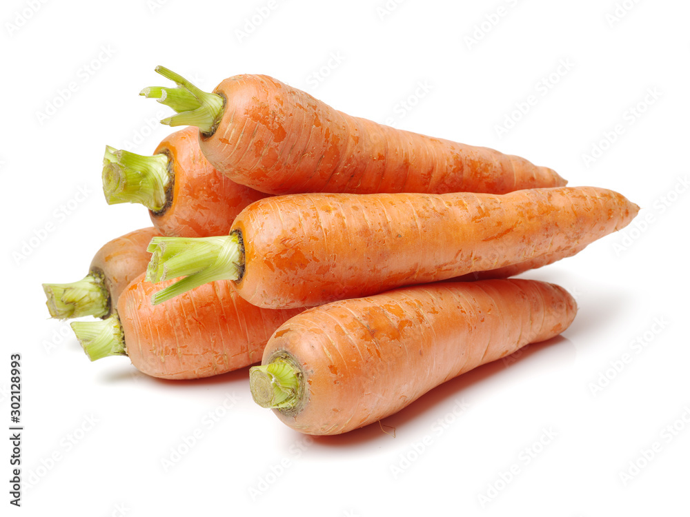 Fresh carrot on a white background Fresh carrot on a white background
