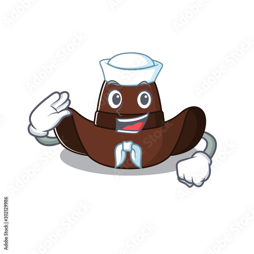 sailor cowboy hat isolated in the mascot photo