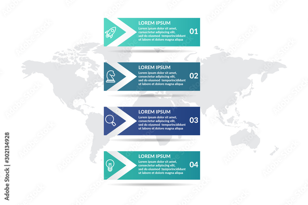 step or process infographic template design . infographic concept for ...