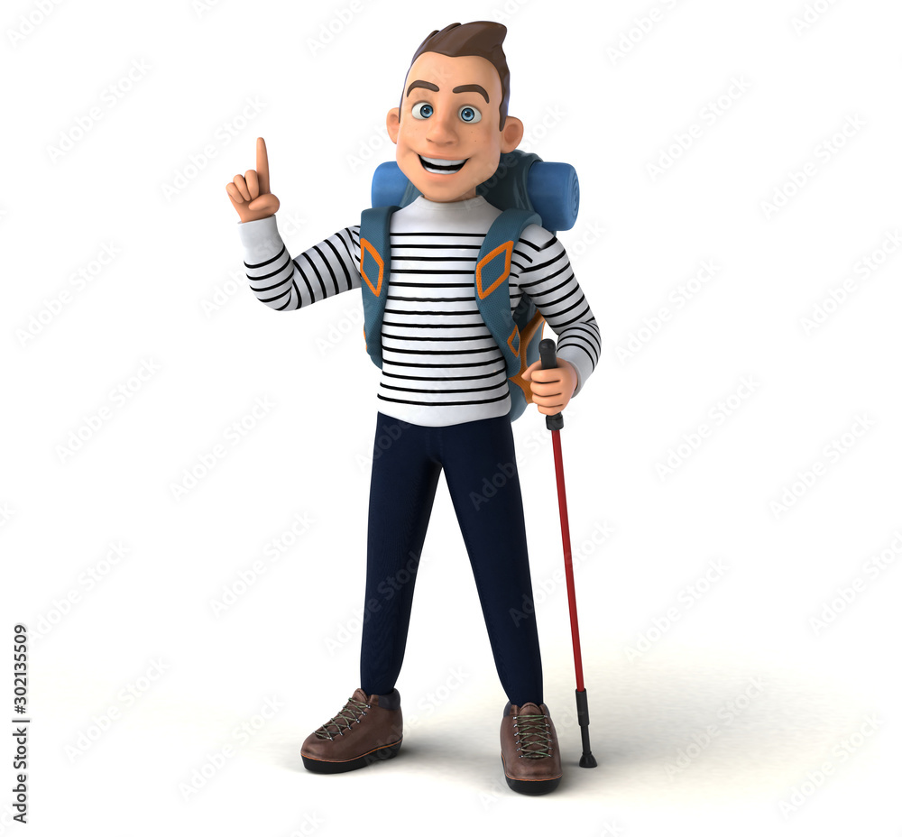 Fun 3D cartoon casual character Fun 3D cartoon casual character