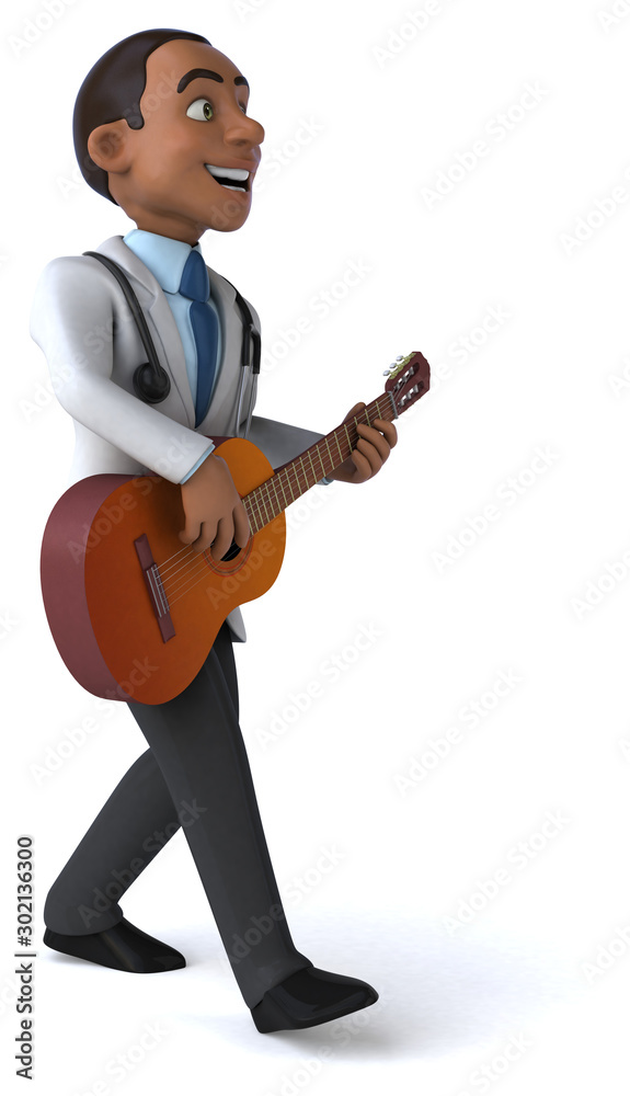 Obraz premium Fun doctor - 3D Illustration