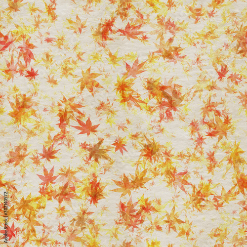 Autumn leaves seamless background
