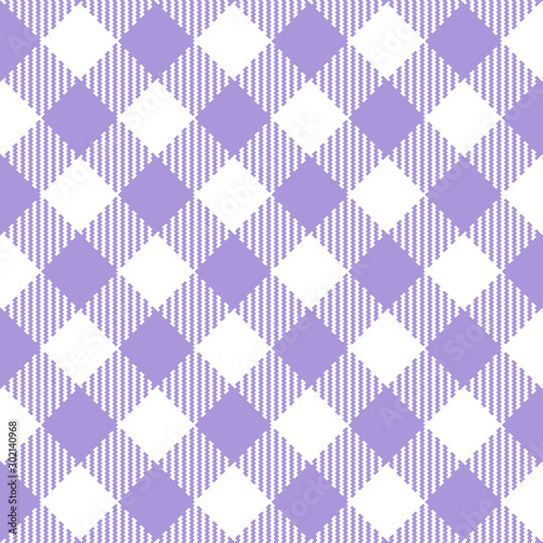 Purple Gingham seamless pattern.