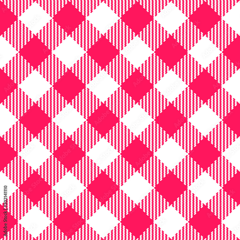 Red Gingham seamless pattern. Red Gingham seamless pattern.