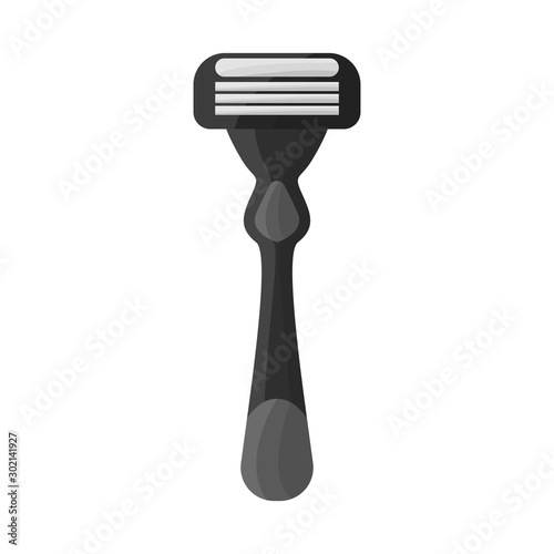 Vector illustration of shaver and shave sign. Web element of shaver and safety vector icon for stock.