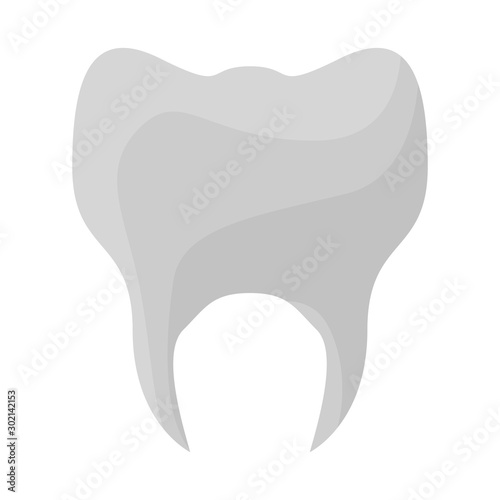 Isolated object of tooth and healthy icon. Graphic of tooth and enamel stock symbol for web.