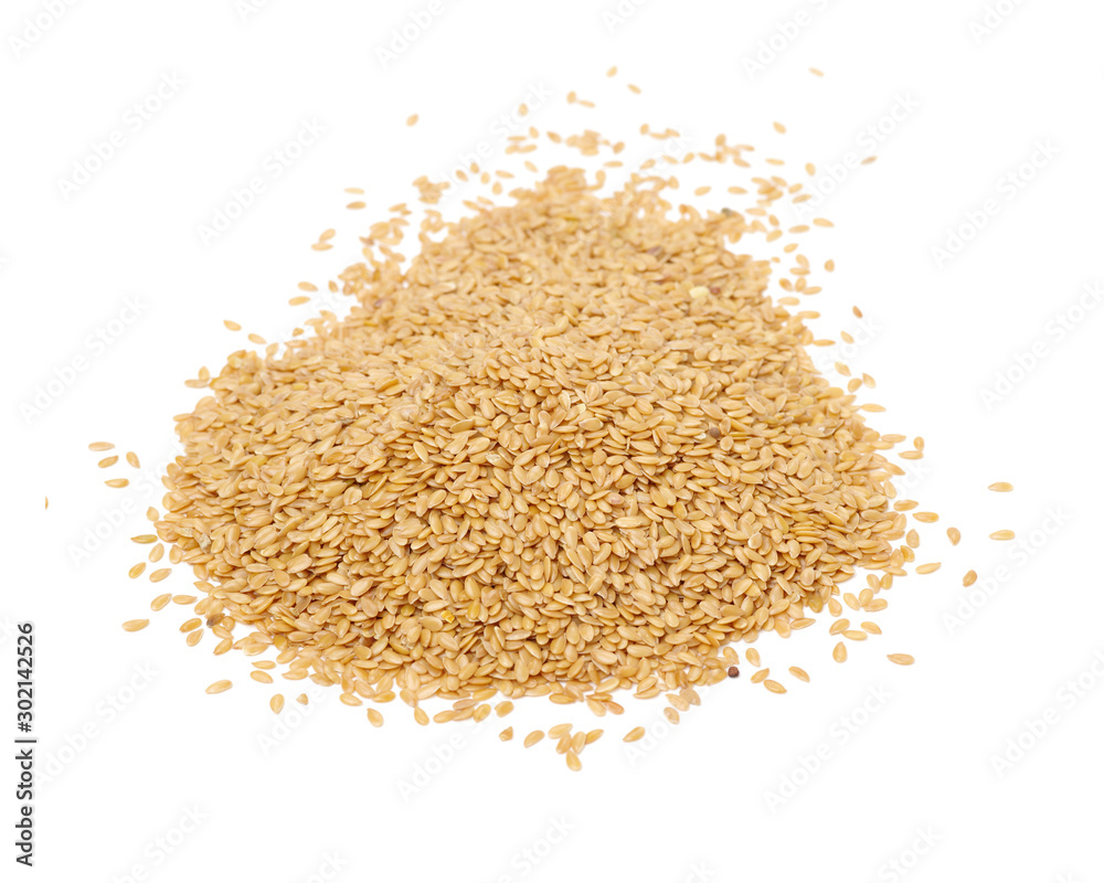 flaxseed isolated on white background close up flaxseed isolated on white background close up
