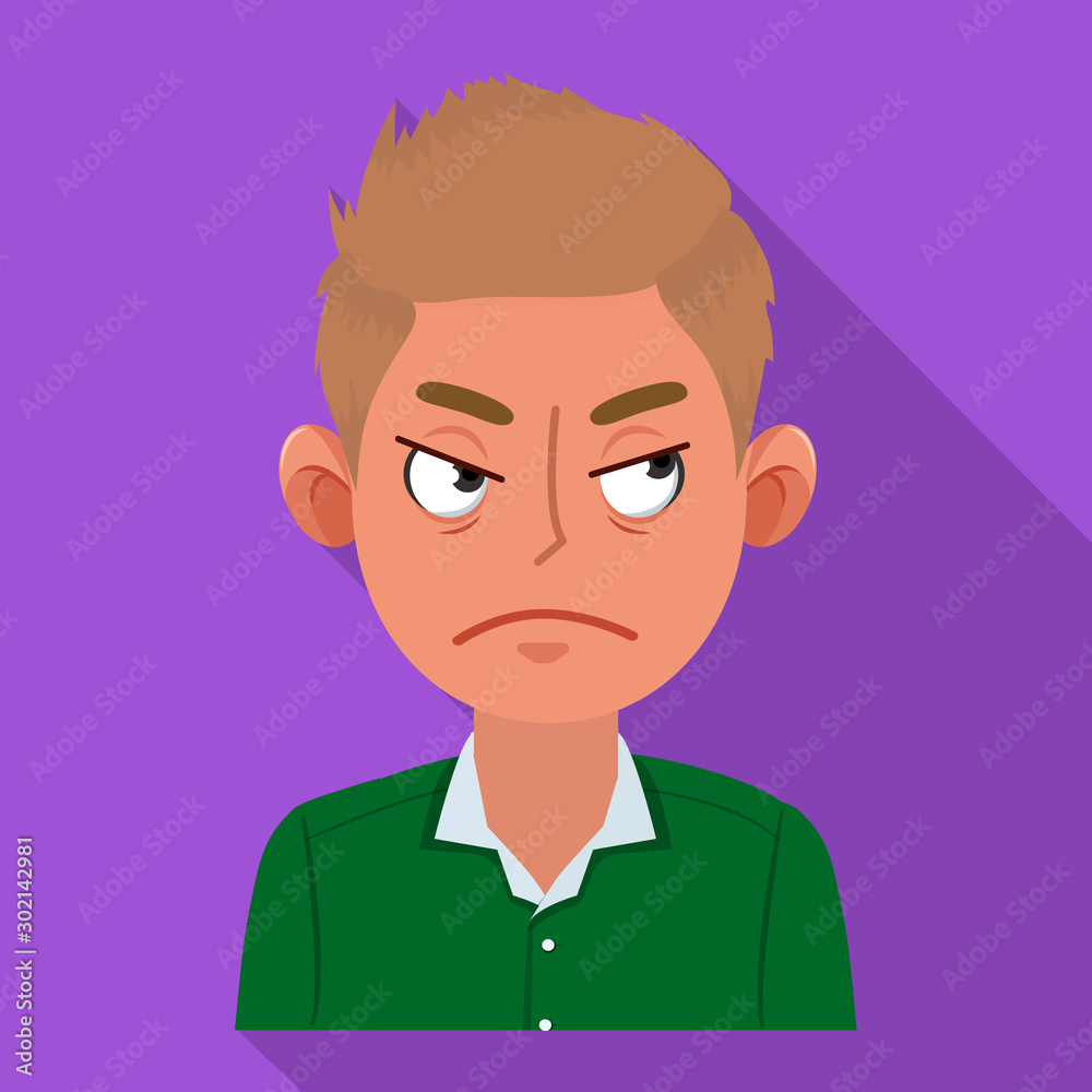 Isolated object of guy and emotion logo. Collection of guy and features stock symbol for web. Isolated object of guy and emotion logo. Collection of guy and features stock symbol for web.