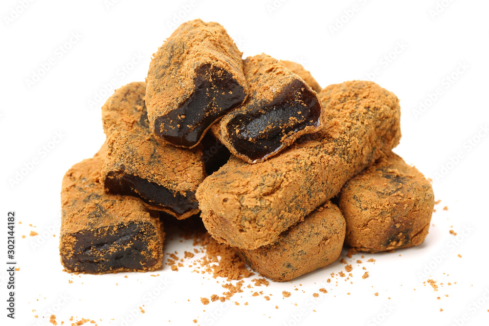 glutinous rice cake on white background glutinous rice cake on white background