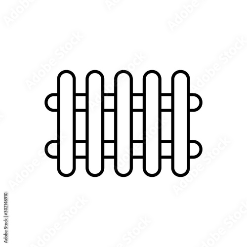 fence icon trendy flat design