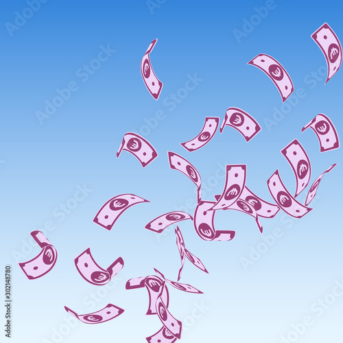 European Union Euro notes falling. Floating EUR bi