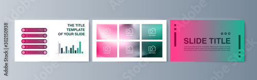 Set of brochures infographics for marketing the promotion goods and services on market