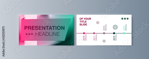 Set of brochures infographics for marketing the promotion goods and services on market