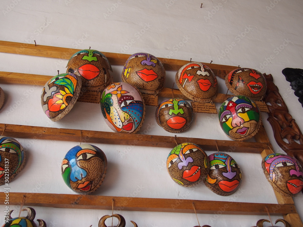Handmade souvenirs made of wood, Trinidad, Cuba