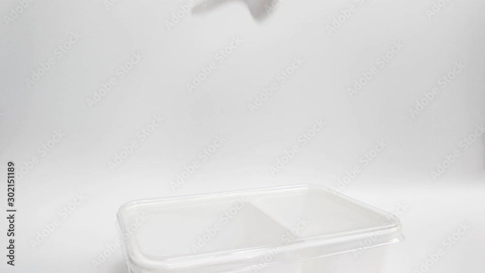 Stop using plastic. Plastic waste collection Plate, bowl, Spoon and fork, lunch box, bottle Made of Plastic. Concept of Recycling plastic and ecology problem (Environment concept). Stop using plastic. Plastic waste collection Plate, bowl, Spoon and fork, lunch box, bottle Made of Plastic. Concept of Recycling plastic and ecology problem (Environment concept).