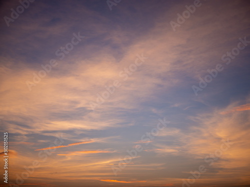 Beautiful sky and clouds in the evening,sky in twilight time background.