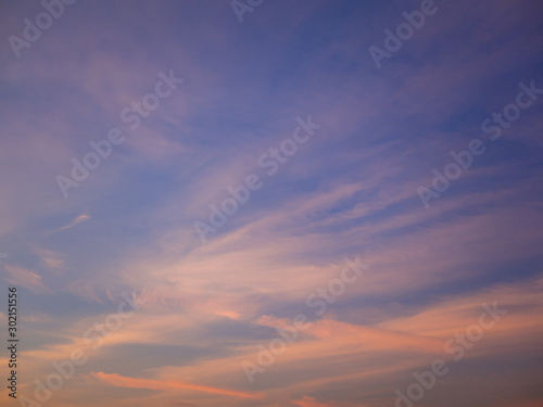 Beautiful sky and clouds in the evening,sky in twilight time background. © max_play
