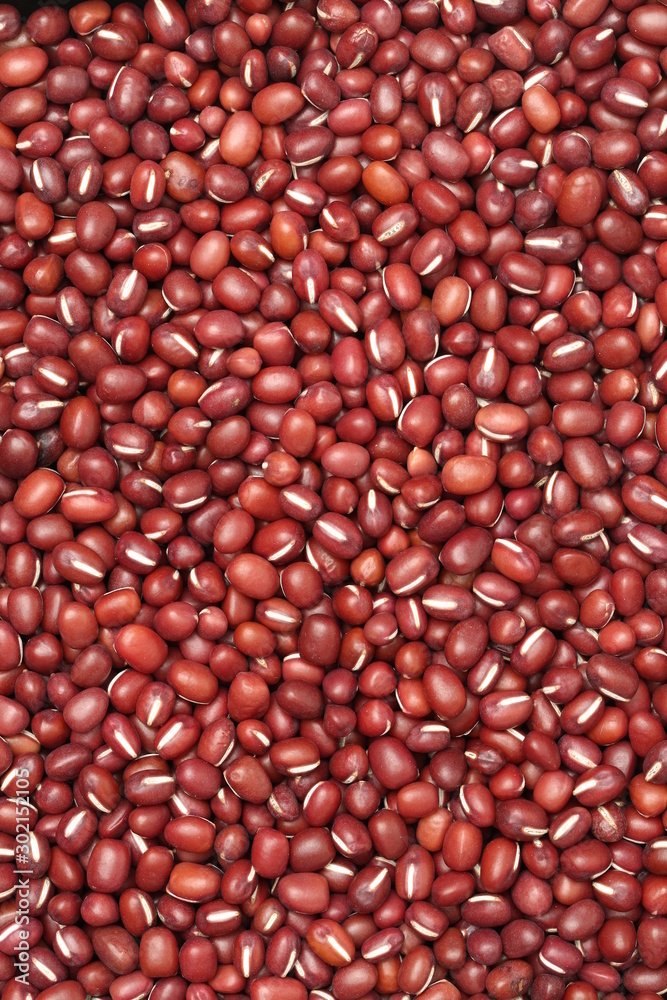 Adzuki beans background from directly above Adzuki beans background from directly above