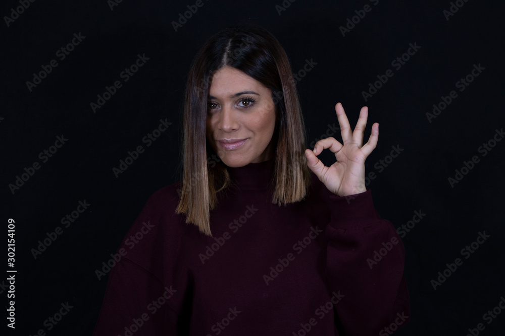 Woman making hand gestures Woman making hand gestures
