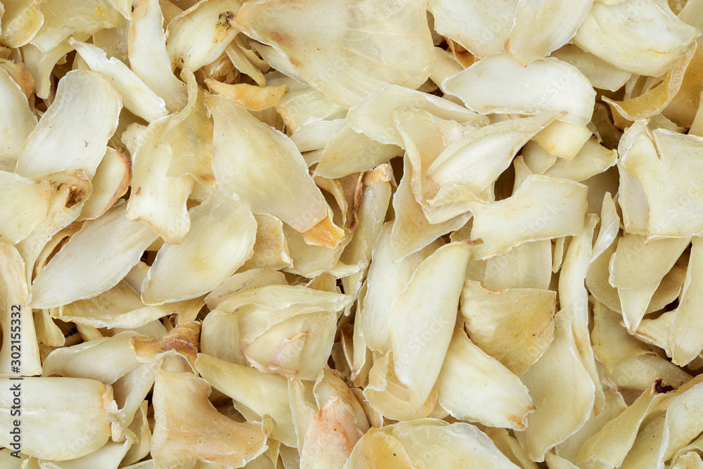 dried lily bulbs, traditional chinese herbal medicine background