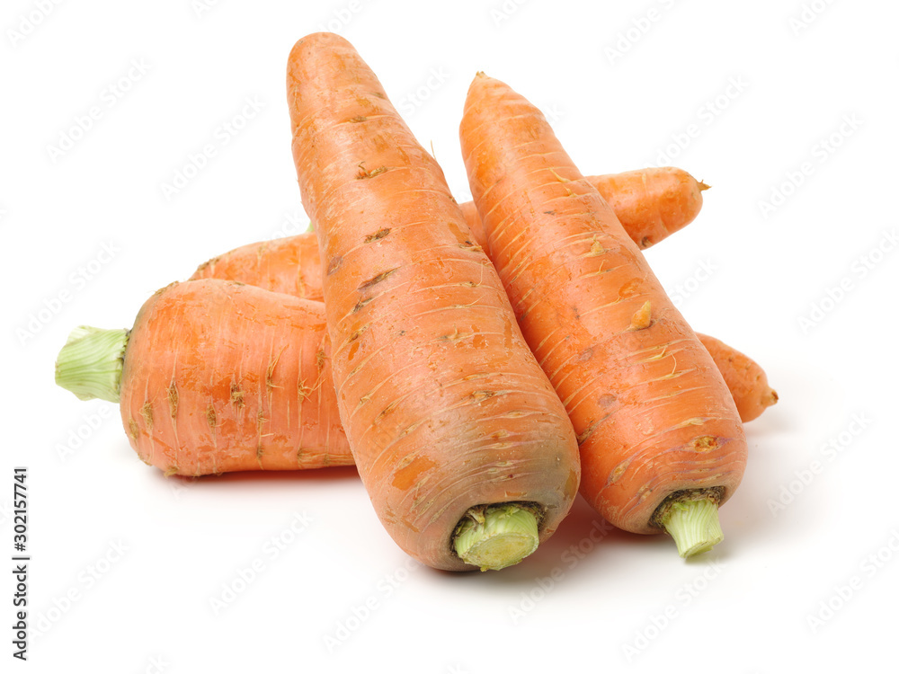 Fresh carrot on a white background Fresh carrot on a white background