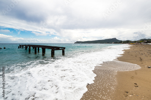 The coast of Mediterranean sea