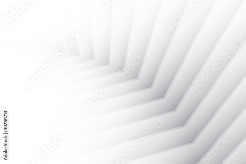 Abstract geometric white and gray color background. Vector, illustration.