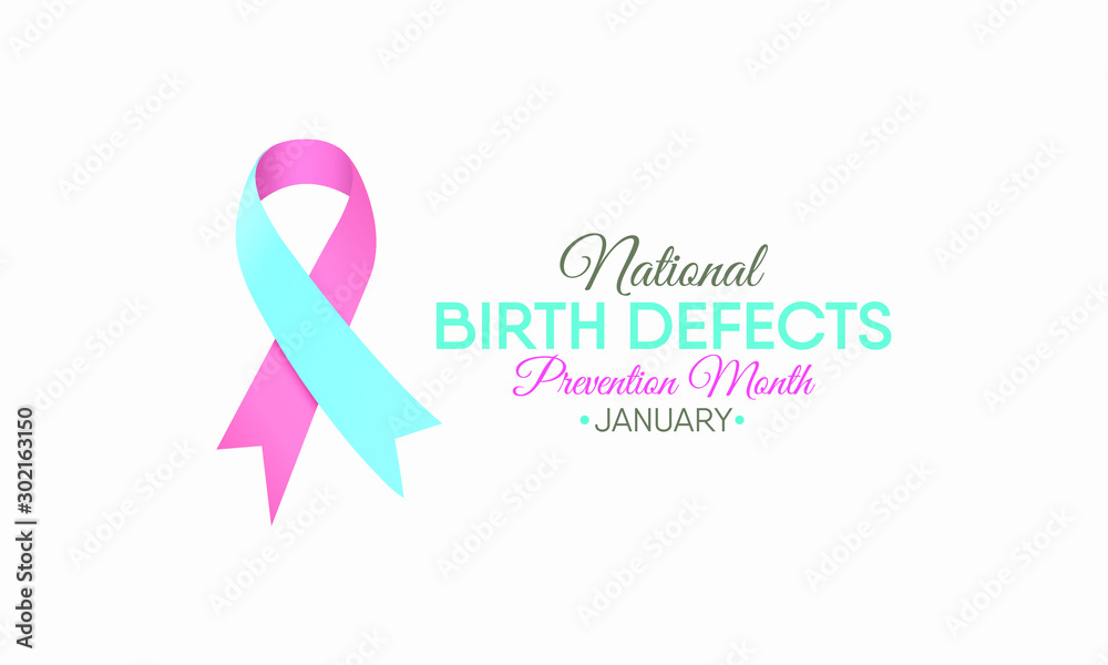 Vector illustration on the theme of Birth Defects Prevention month of January. Vector illustration on the theme of Birth Defects Prevention month of January.