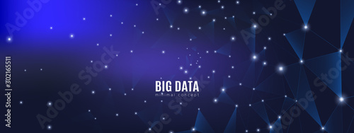 Futuristic Technology Pattern. Big Data Center. 