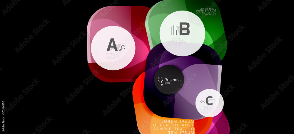 Retro colorful geometric background - circles on black, great design for any purposes. Creative minimal concept Retro colorful geometric background - circles on black, great design for any purposes. Creative minimal concept