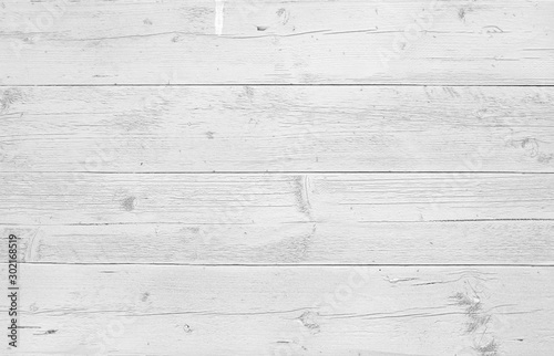 Fototapeta Naklejka Na Ścianę i Meble -  white old wooden fence. wood palisade background. planks texture