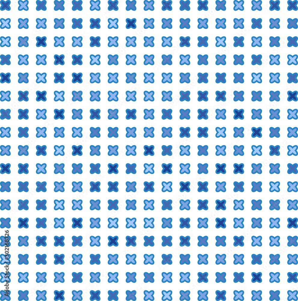 blue seamless pattern with criss-cross