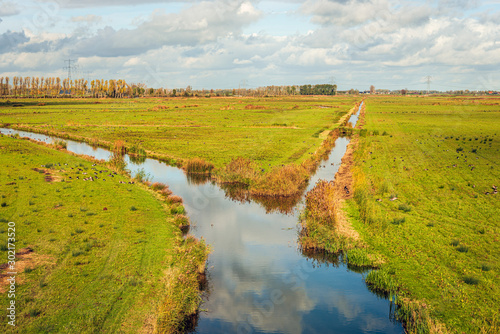 View over the Noordwaard polder