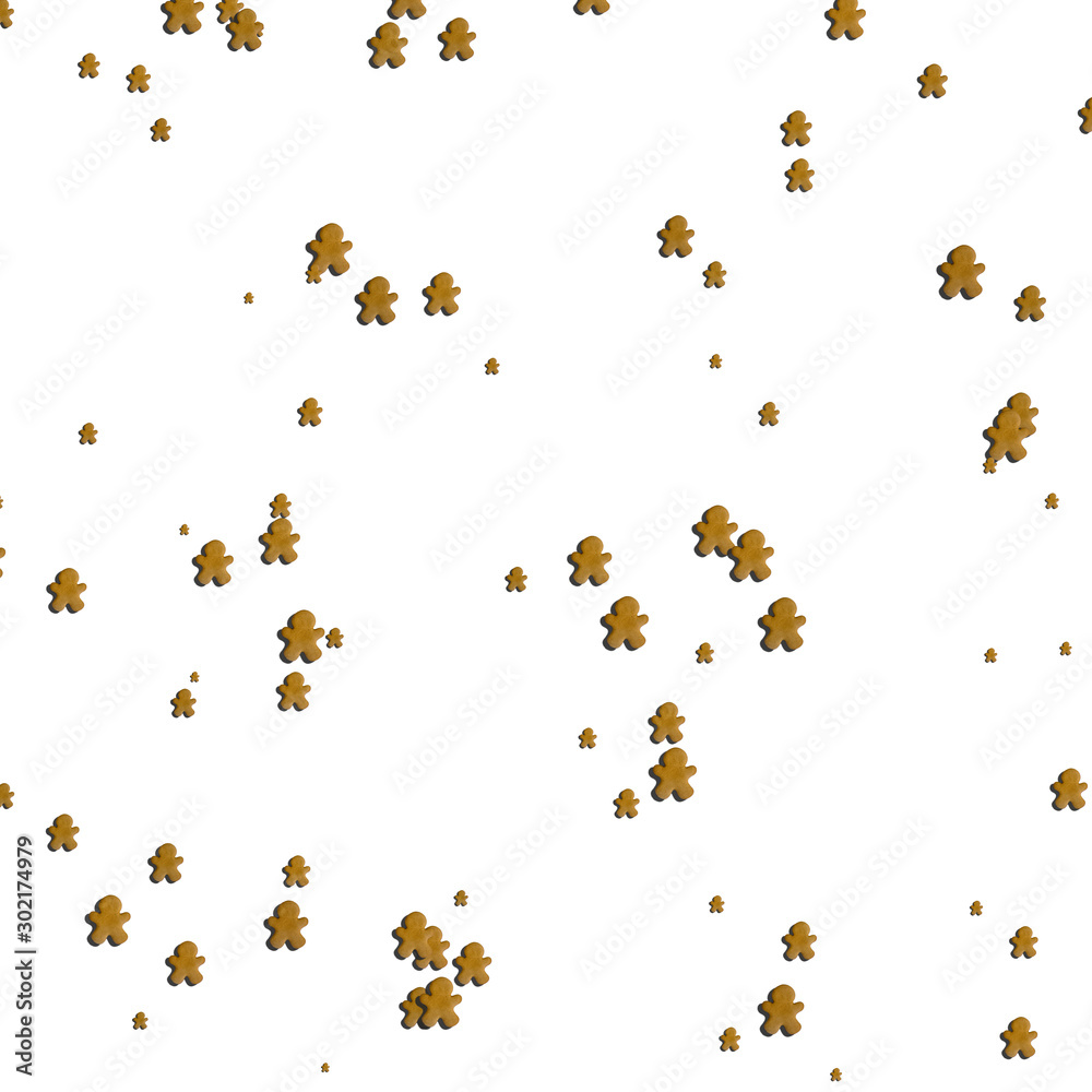 Gingerbread cookie photo pattern . Christmas concept. Gingerbread cookie photo pattern . Christmas concept.