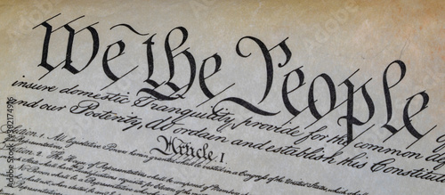 we the people usa constitution detail photo