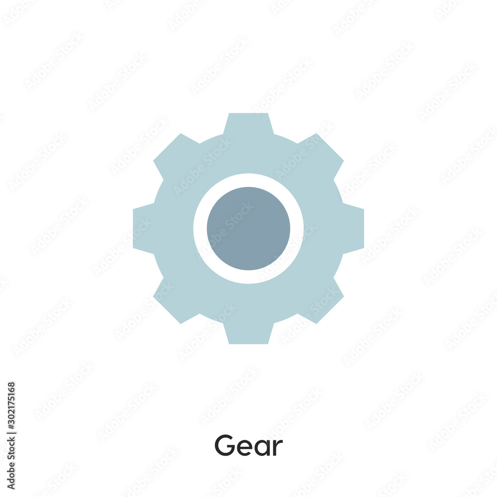 gear icon vector symbol sign