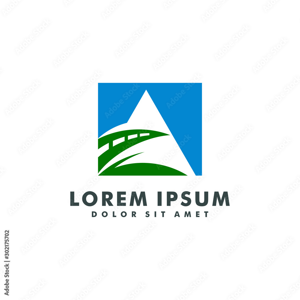 Road logo icon design vector illustration Road logo icon design vector illustration