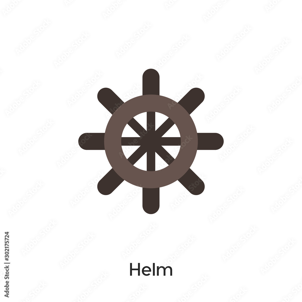 Obraz premium helm icon vector symbol sign