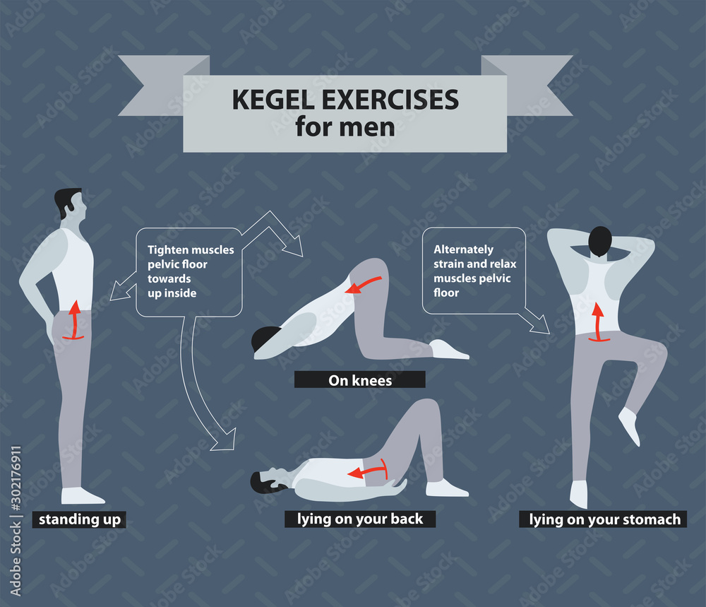 Vetor De Pelvic Floor Exercises For Men Kegel Gymnastics Illustrarion vetor-de-pelvic-floor-exercises-for-men-kegel-gymnastics-illustrarion