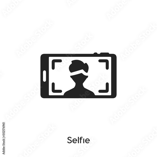 selfie icon vector symbol sign