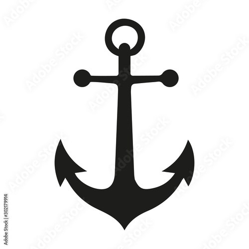 anchor icon vector logo template