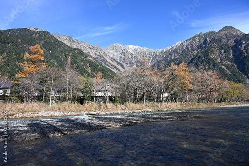 Mt hodaka in mid fall photo