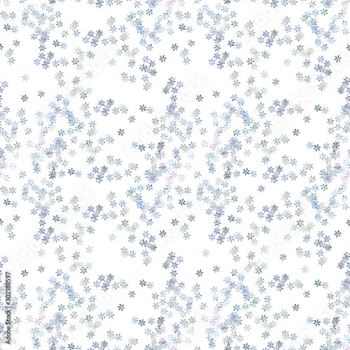  pattern of colorful sparkle confetti snow flake 