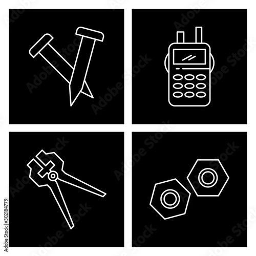 4 Simple Universal Related Color Icons