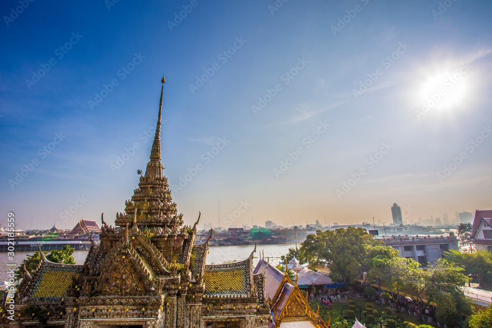 Fototapeta premium Ausblick über Bangkok