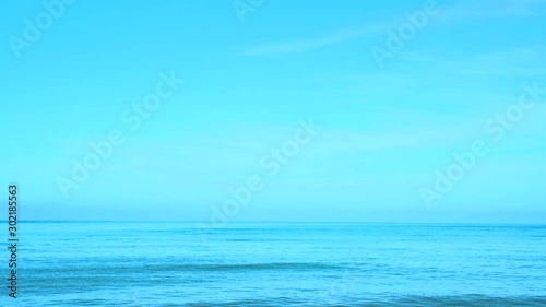 Wallpaper Mural Wild big Phuket Thailand tropical island beach. Blue turquoise sea and white sand background. Beautiful vacation blue turquoise sea water. Andaman Ocean. Torontodigital.ca